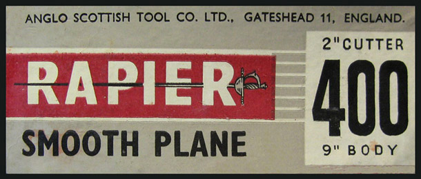 Rapier Plane Box Label